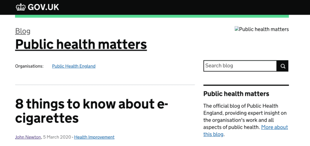 改变你的偏见:英国卫生部最新揭示电子烟8大真相 改变你的偏见:英国卫生部最新揭示电子烟8大真相
