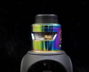 ASMODUS新品BUNKER电子烟单发型滴油雾化器分享!透明烟油燃料仓!